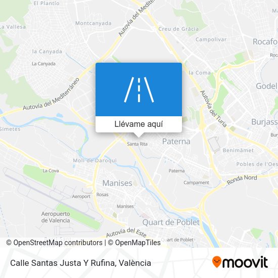 Mapa Calle Santas Justa Y Rufina