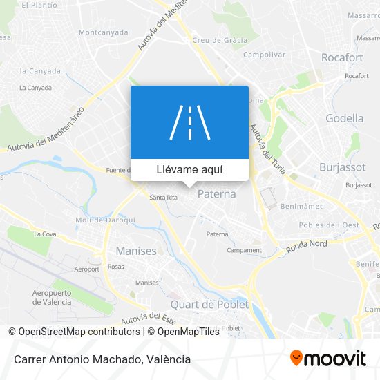 Mapa Carrer Antonio Machado
