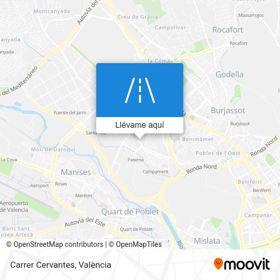 Mapa Carrer Cervantes