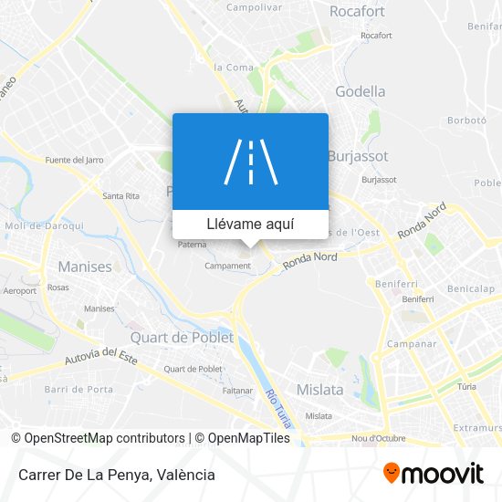 Mapa Carrer De La Penya