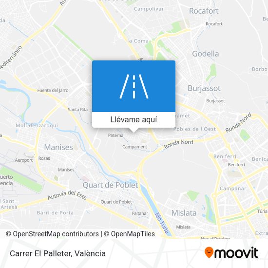 Mapa Carrer El Palleter