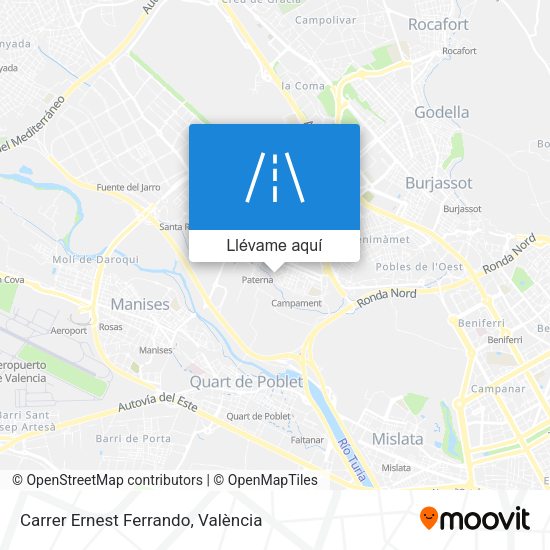 Mapa Carrer Ernest Ferrando