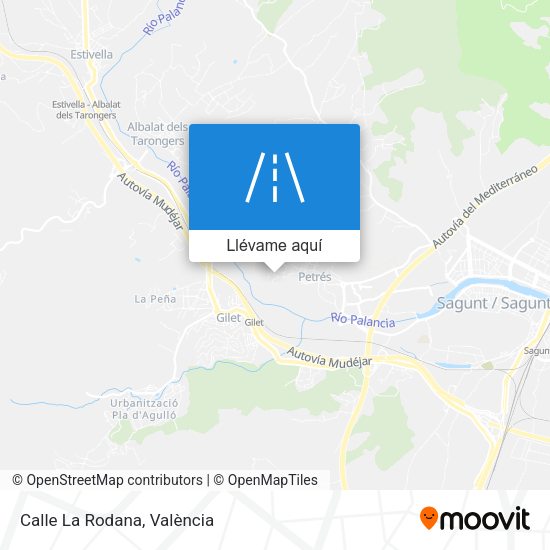 Mapa Calle La Rodana
