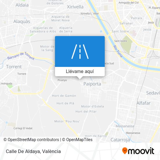 Mapa Calle De Aldaya
