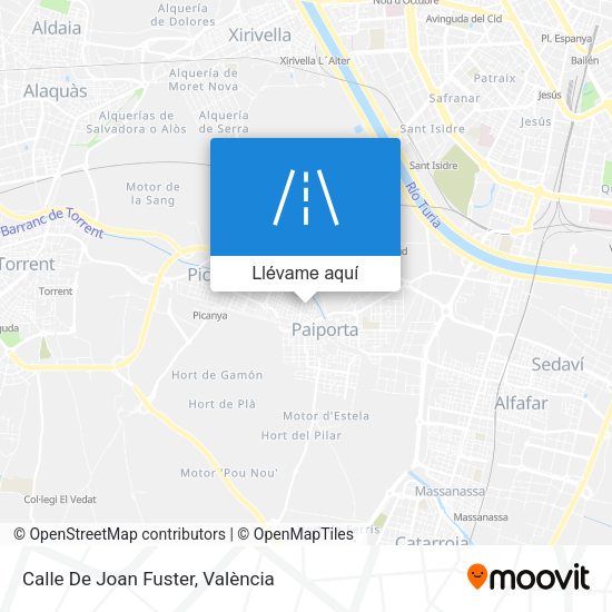 Mapa Calle De Joan Fuster