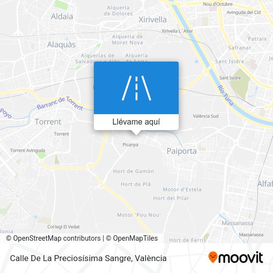 Mapa Calle De La Preciosísima Sangre