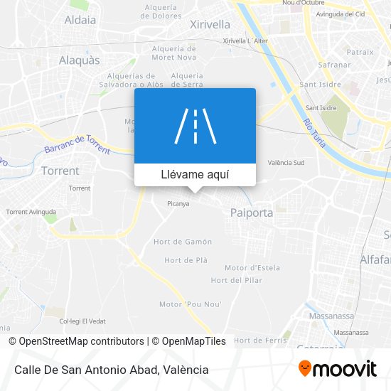 Mapa Calle De San Antonio Abad