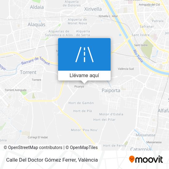 Mapa Calle Del Doctor Gómez Ferrer