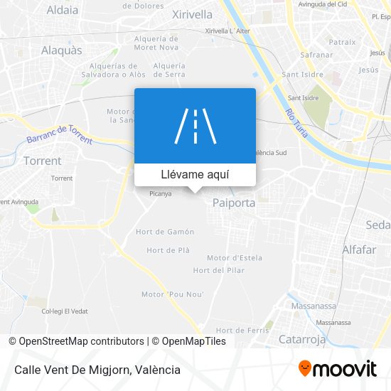 Mapa Calle Vent De Migjorn