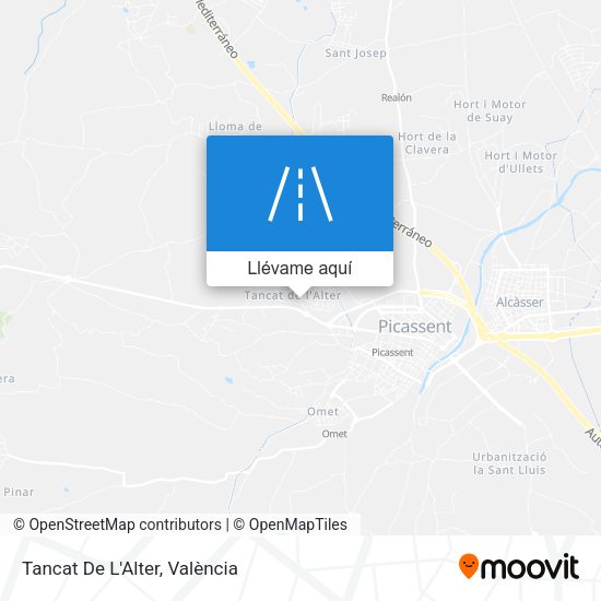 Mapa Tancat De L'Alter