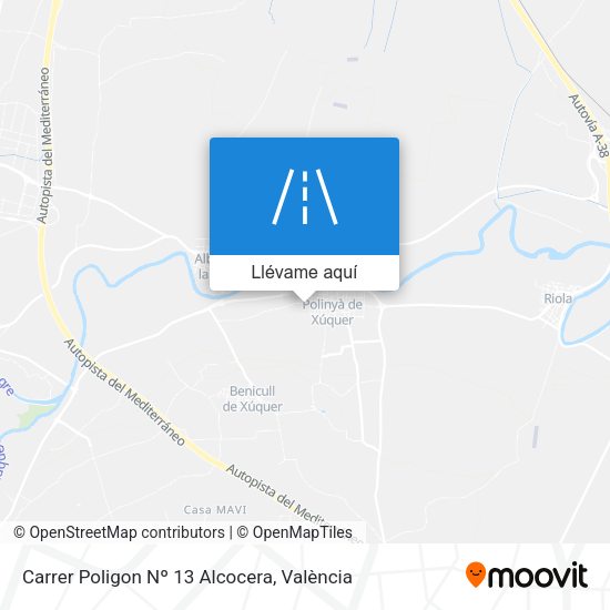 Mapa Carrer Poligon Nº 13 Alcocera