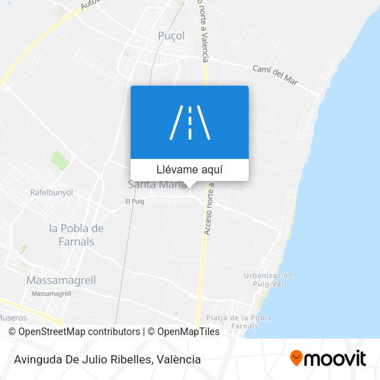 Mapa Avinguda De Julio Ribelles