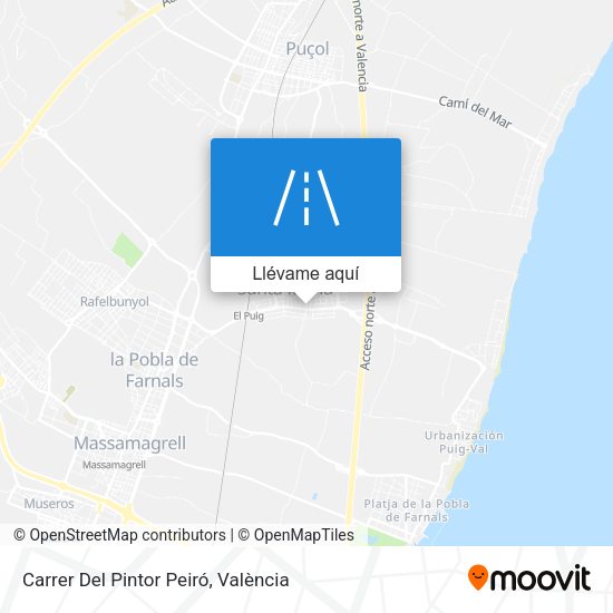 Mapa Carrer Del Pintor Peiró
