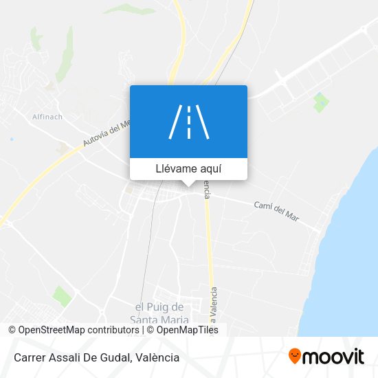 Mapa Carrer Assali De Gudal