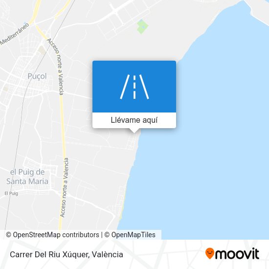 Mapa Carrer Del Riu Xúquer