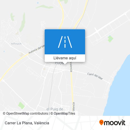 Mapa Carrer La Plana