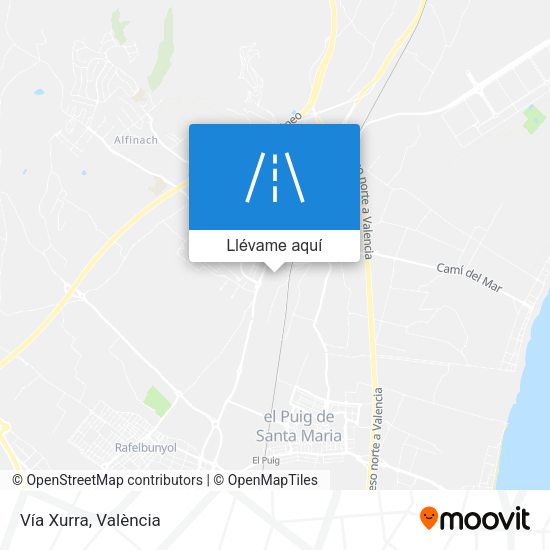 Mapa Vía Xurra