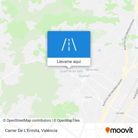 Mapa Carrer De L'Ermita