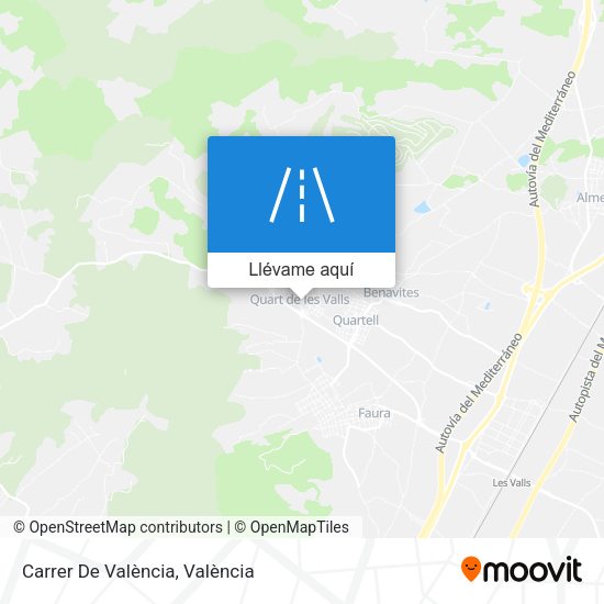 Mapa Carrer De València