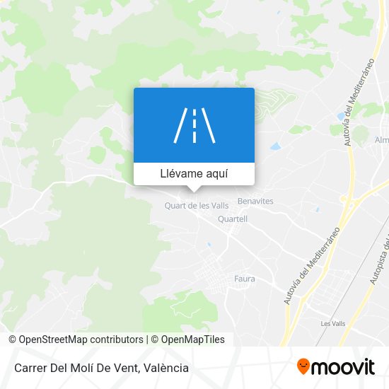 Mapa Carrer Del Molí De Vent