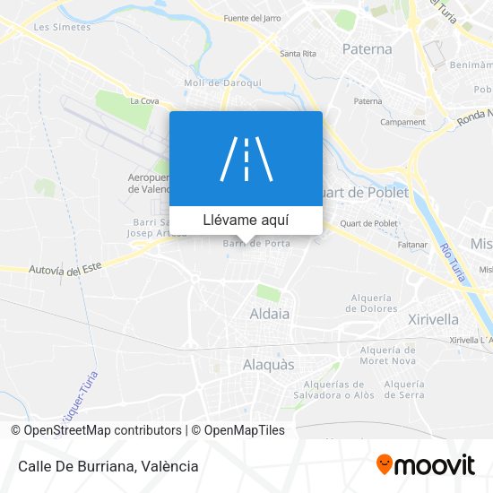 Mapa Calle De Burriana