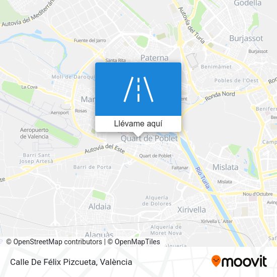 Mapa Calle De Félix Pizcueta