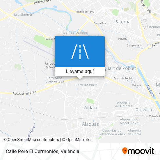 Mapa Calle Pere El Cermoniós