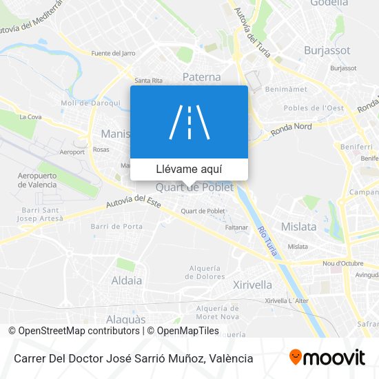 Mapa Carrer Del Doctor José Sarrió Muñoz