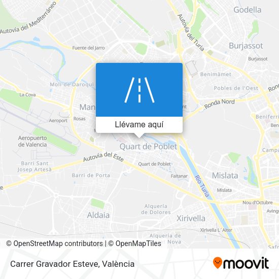 Mapa Carrer Gravador Esteve