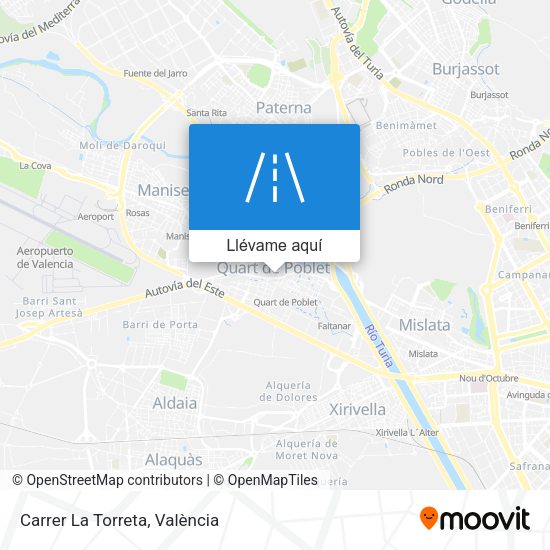 Mapa Carrer La Torreta