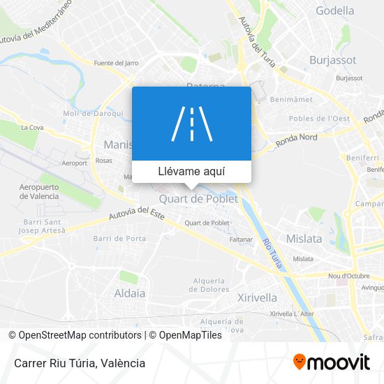 Mapa Carrer Riu Túria