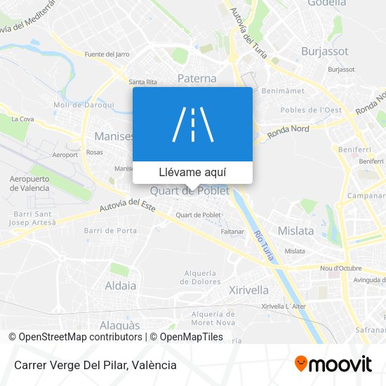 Mapa Carrer Verge Del Pilar