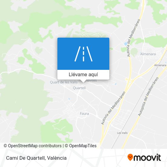 Mapa Camí De Quartell