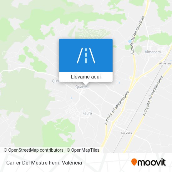 Mapa Carrer Del Mestre Ferri