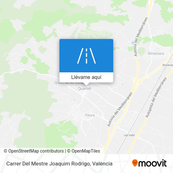 Mapa Carrer Del Mestre Joaquim Rodrigo