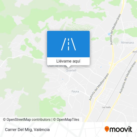 Mapa Carrer Del Mig