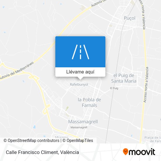 Mapa Calle Francisco Climent