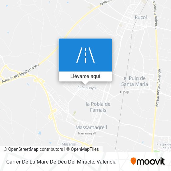 Mapa Carrer De La Mare De Déu Del Miracle