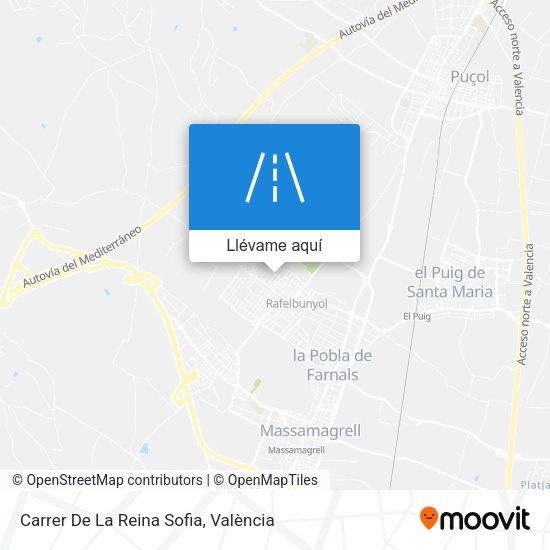 Mapa Carrer De La Reina Sofia