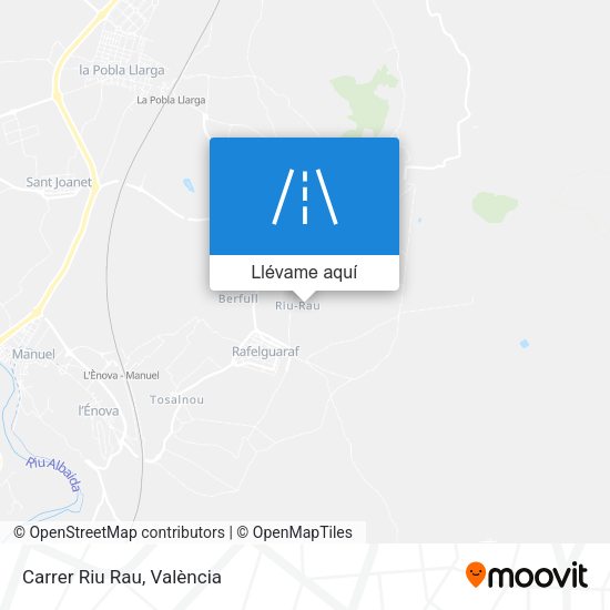 Mapa Carrer Riu Rau