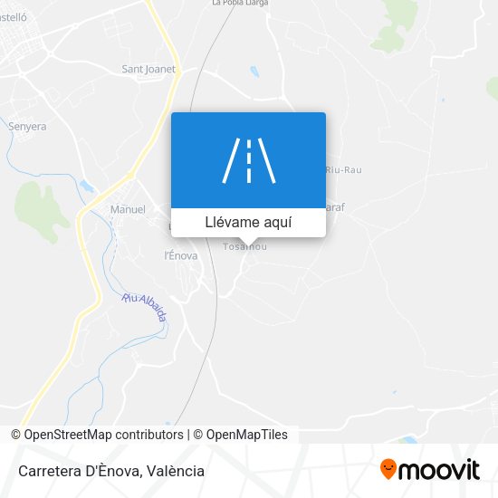 Mapa Carretera D'Ènova