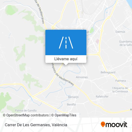 Mapa Carrer De Les Germanies