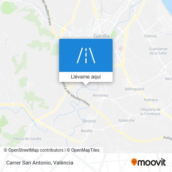 Mapa Carrer San Antonio