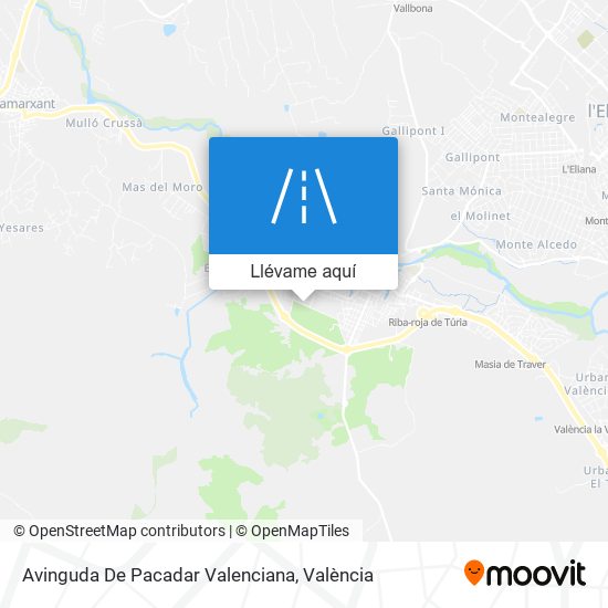 Mapa Avinguda De Pacadar Valenciana