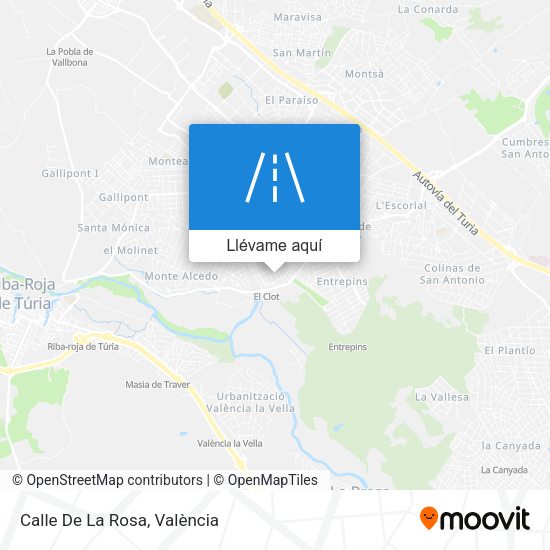 Mapa Calle De La Rosa
