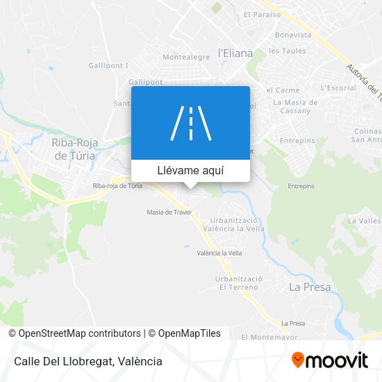 Mapa Calle Del Llobregat