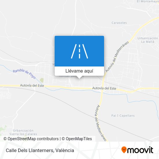 Mapa Calle Dels Llanterners