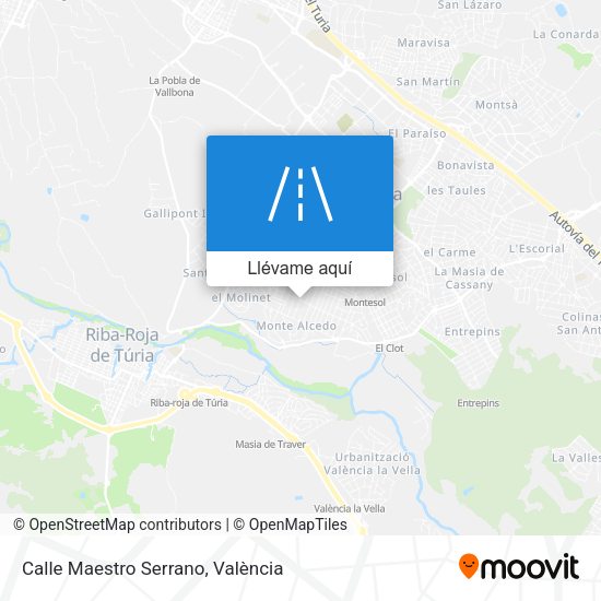 Mapa Calle Maestro Serrano