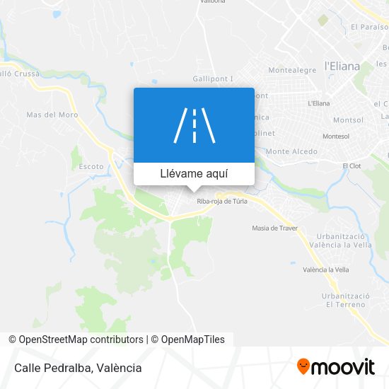 Mapa Calle Pedralba