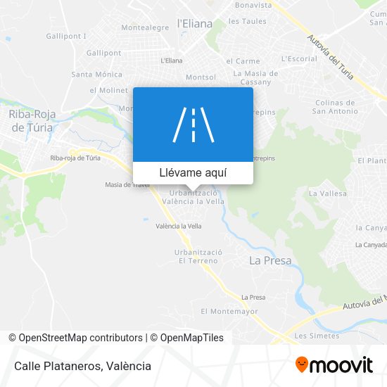 Mapa Calle Plataneros